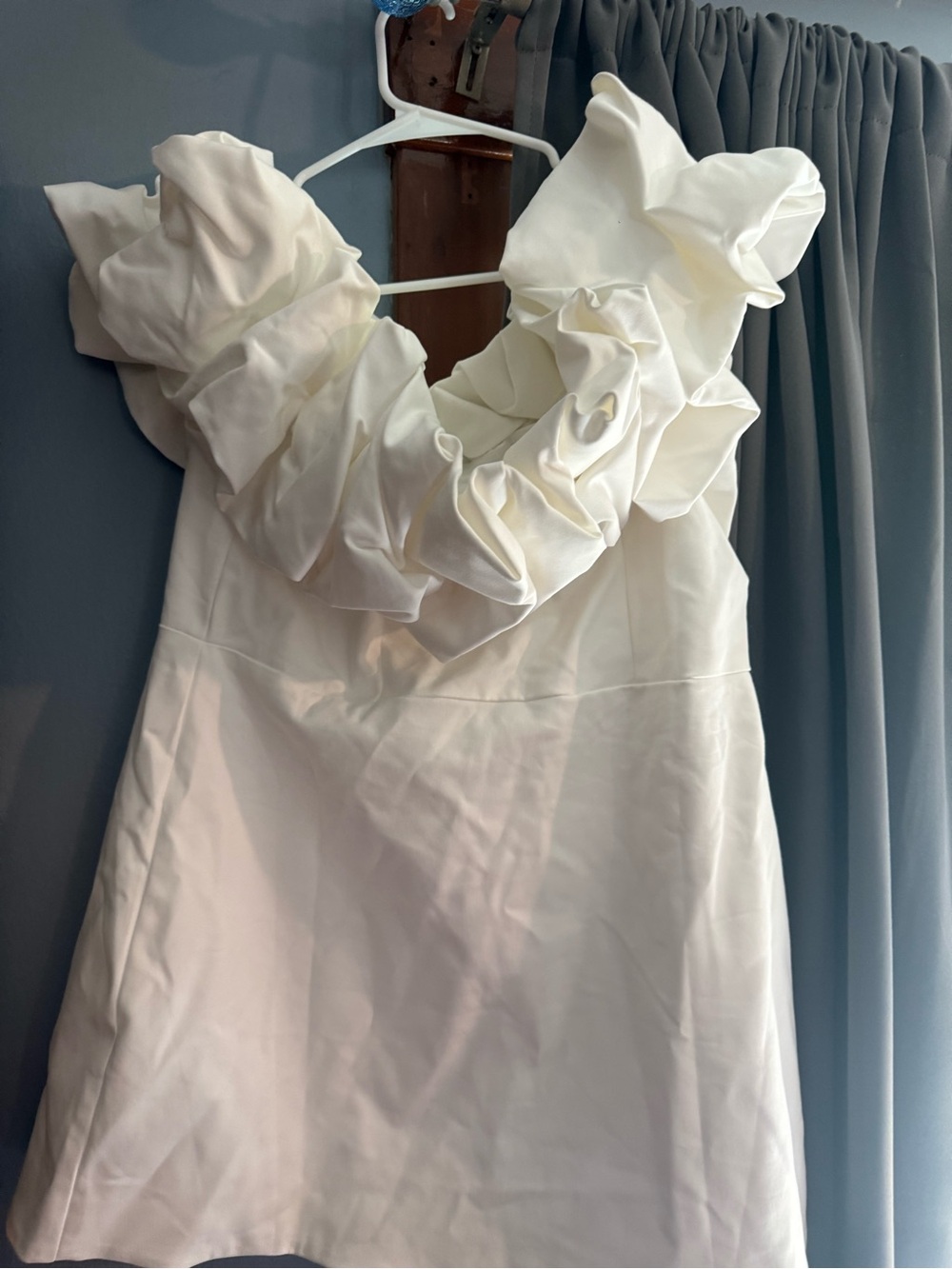 SHOWPO Strapless Ruffle Mini Dress
